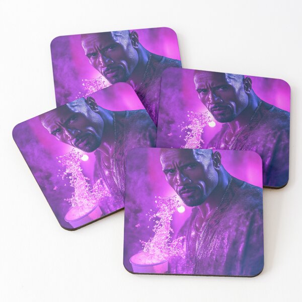 Item preview, The Rock Dwayne Purple Drink Pop Culture Art designed and sold by WockWave.
