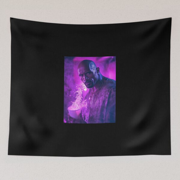 Item preview, The Rock Dwayne Purple Drink Pop Culture Art designed and sold by WockWave.