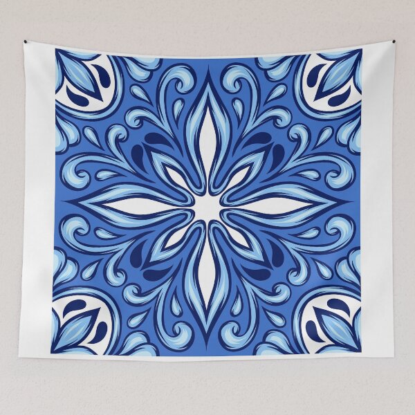 Item preview, Rangoli design blue designed and sold by Heaven1111.