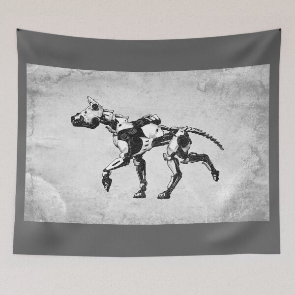 Item preview, Android Dog Robotic Canine Dark Sci-Fi Machine Art designed and sold by Ghoul Enterprises.