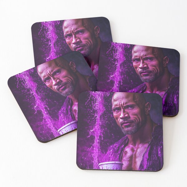 Item preview, The Rock Dwayne Purple Drink Pop Culture Art designed and sold by WockWave.