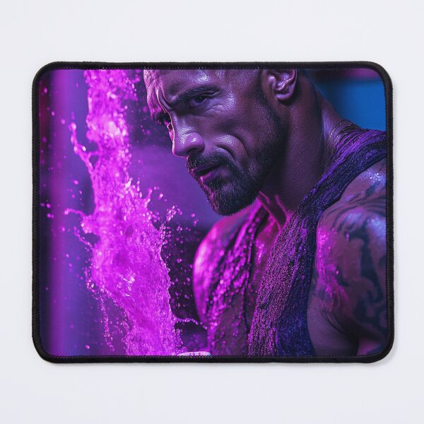 Item preview, The Rock Dwayne Purple Splash Pop Art designed and sold by WockWave.