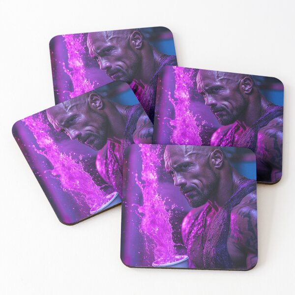Item preview, The Rock Dwayne Purple Splash Pop Art designed and sold by WockWave.