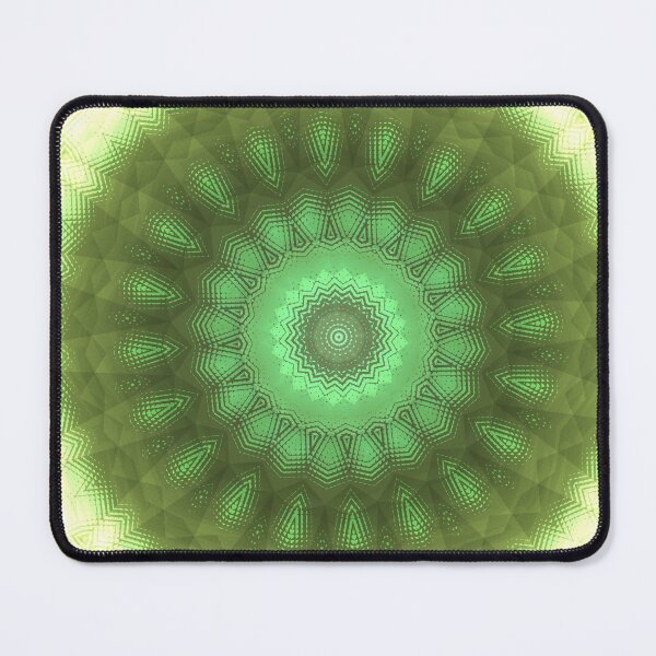 Item preview, Luminous Green Mandala Blossom designed and sold by IntelliMindDesigns.