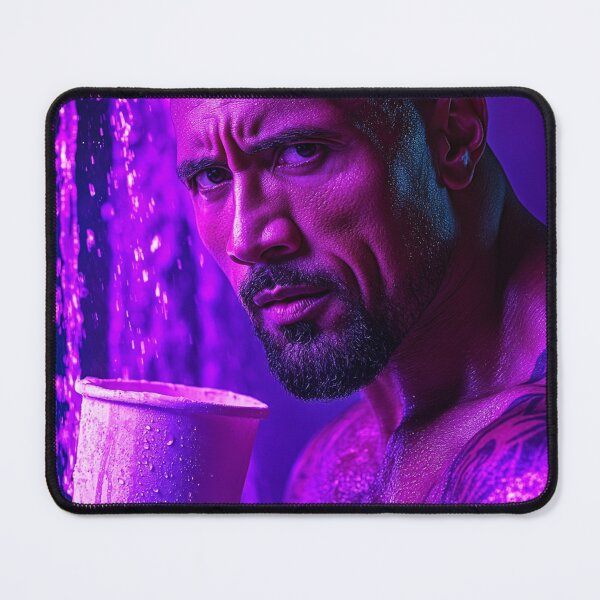 Item preview, The Rock Dwayne Purple Lean Cinematic Art designed and sold by WockWave.