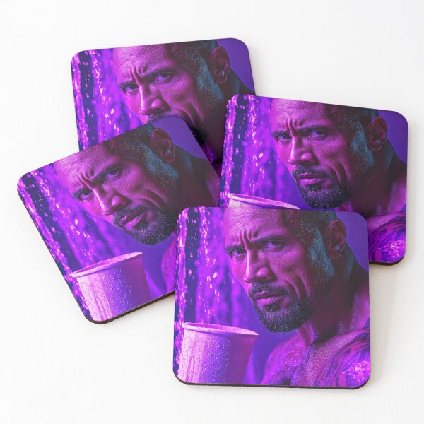 Item preview, The Rock Dwayne Purple Lean Cinematic Art designed and sold by WockWave.