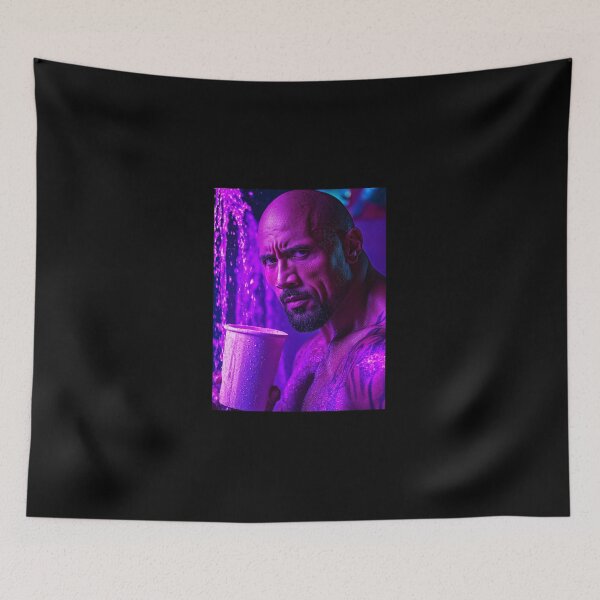 Item preview, The Rock Dwayne Purple Lean Cinematic Art designed and sold by WockWave.