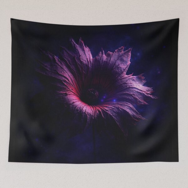 Item preview, Supernova Bloom | Dark Cosmic Dried Flower Art Print designed and sold by CunningMaskPrints.