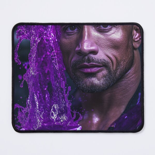 Item preview, The Rock Dwayne Purple Chemical Splash Art designed and sold by WockWave.