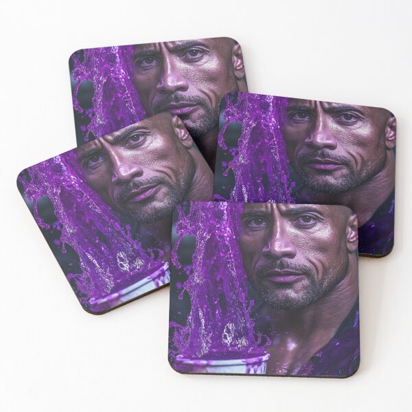 Item preview, The Rock Dwayne Purple Chemical Splash Art designed and sold by WockWave.