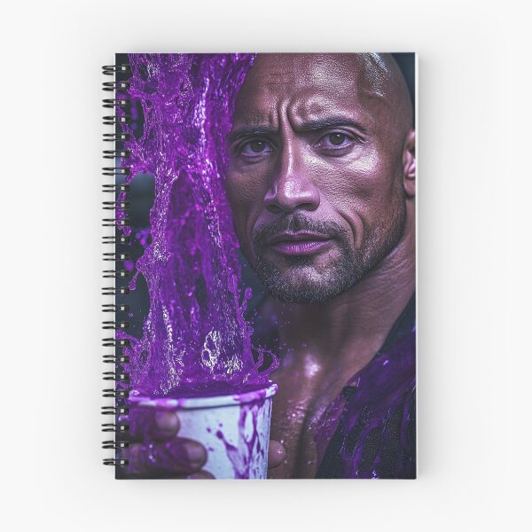 Item preview, The Rock Dwayne Purple Chemical Splash Art designed and sold by WockWave.