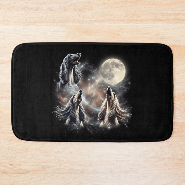 Item preview, Afghan Hound Howling Moon Lover designed and sold by MosaikkiArt.
