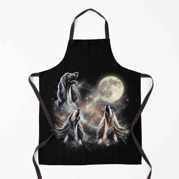 Item preview, Afghan Hound Howling Moon Lover designed and sold by MosaikkiArt.