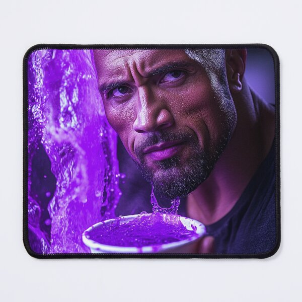 Item preview, The Rock Dwayne Purple Lean Cinematic Art designed and sold by WockWave.