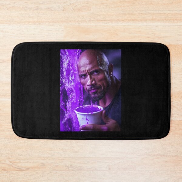 Item preview, The Rock Dwayne Purple Lean Cinematic Art designed and sold by WockWave.