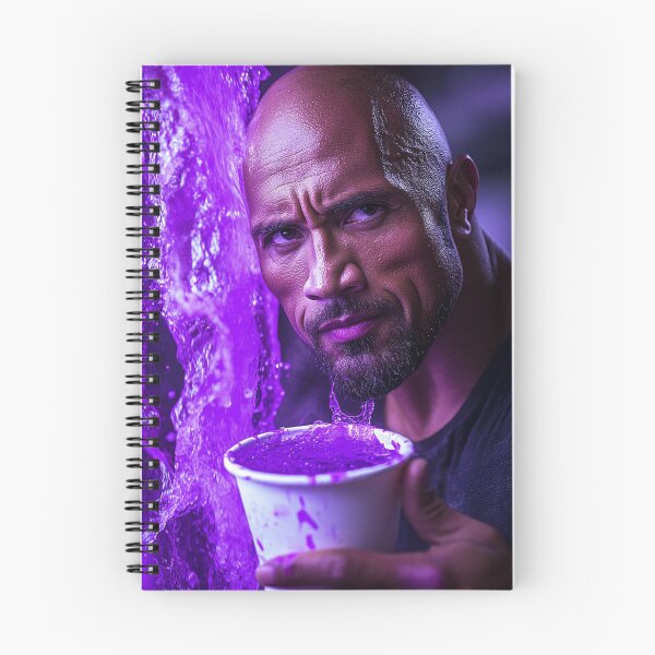 Item preview, The Rock Dwayne Purple Lean Cinematic Art designed and sold by WockWave.