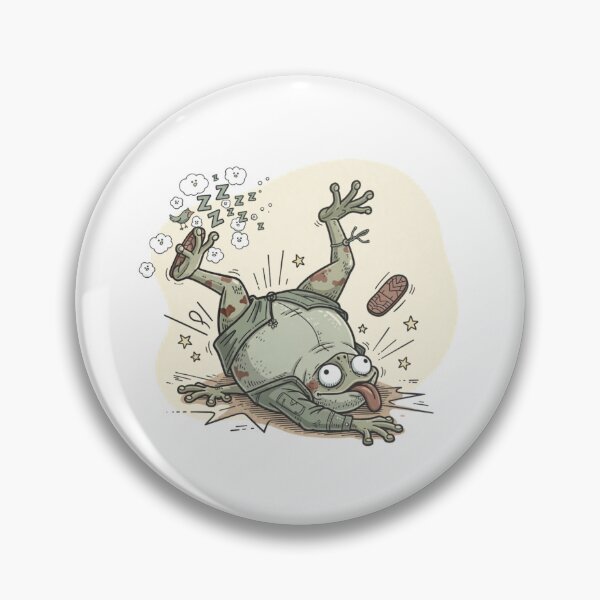 Item preview, Dizzy Frog Pocket Creatures Funny Animal Sticker designed and sold by Panom Suavichien.