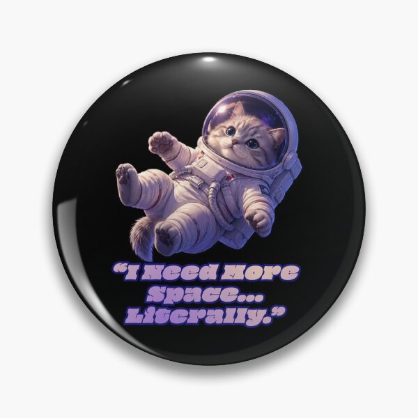 Item preview, Funny Astronaut Cat I Need Space Pun  designed and sold by Moody Vibes Studio.