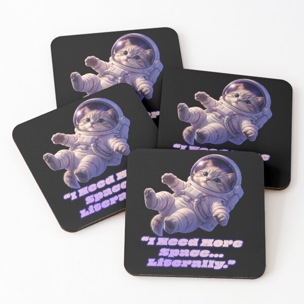 Item preview, Funny Astronaut Cat I Need Space Pun  designed and sold by Moody Vibes Studio.