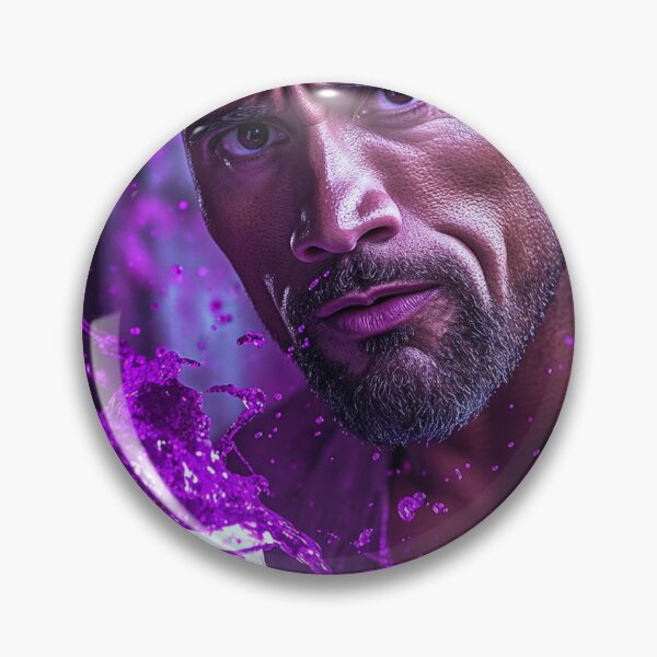Item preview, The Rock Dwayne Cinematic Purple Splash designed and sold by WockWave.