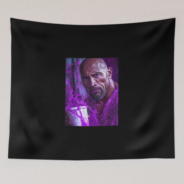 Item preview, The Rock Dwayne Cinematic Purple Splash designed and sold by WockWave.