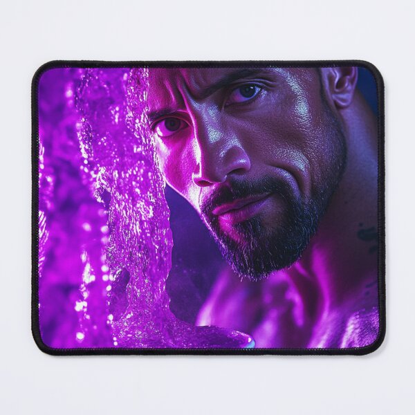 Artikelvorschau, Dwayne „The Rock“ Kunstdruck in Lila entworfen und verkauft von WockWave.