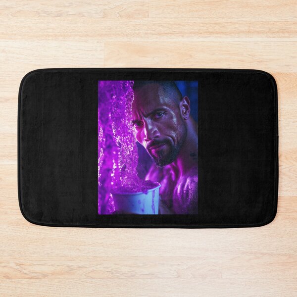 Item preview, The Rock Dwayne Purple Drip Art Print designed and sold by WockWave.