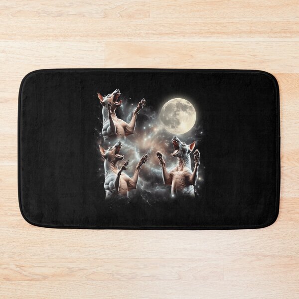 Item preview, American Hairless Terrier Howling Moon Lover Dog designed and sold by MosaikkiArt.