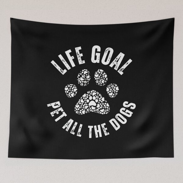 Item preview, Life Goal Pet All The Dogs Paw Print Tee designed and sold by OlyvieArt.