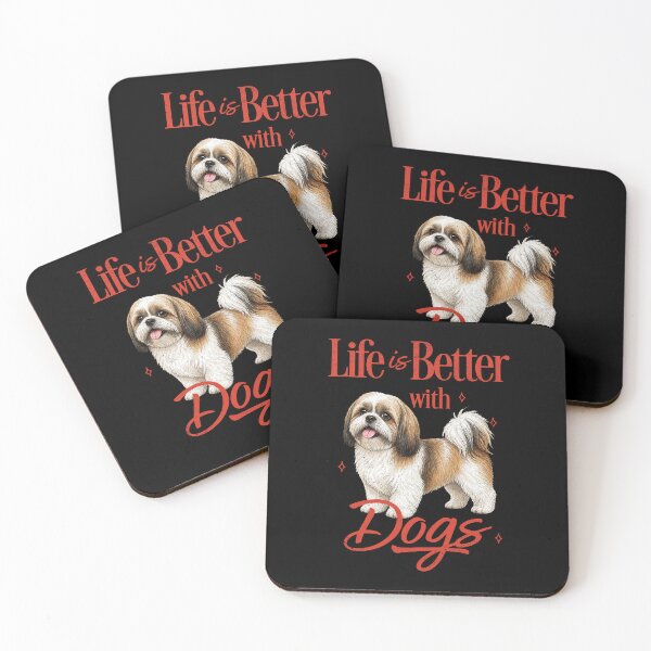 Item preview, LIFE IS BETTER - SHIH TZU | Pets and Dogs lovers for Men and Women t-shirt designed and sold by panchiTWO.