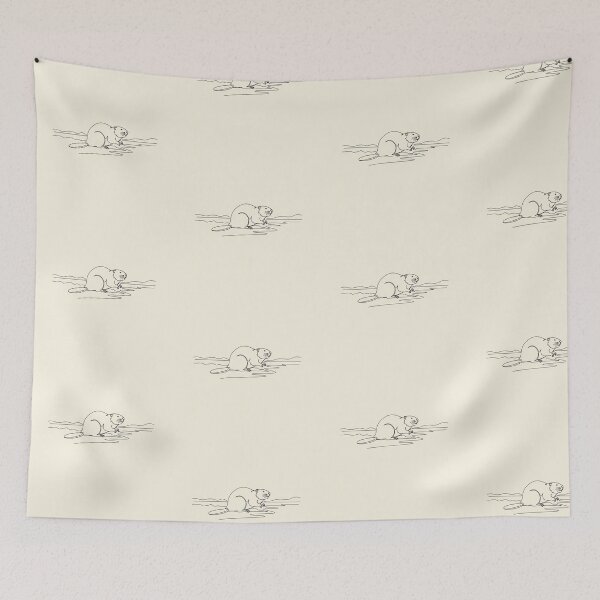 Item preview, Calm — Shoreline Beaver Minimalist Art designed and sold by borealminimal.