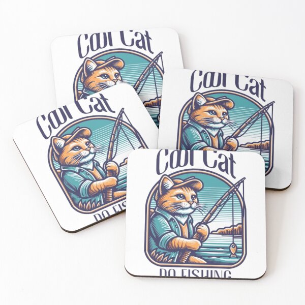 Item preview, Cool Cat Do Fishing – Retro Fishing Legend Tabby Art designed and sold by GenZFashion000.
