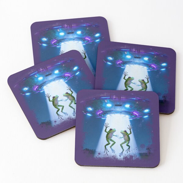 Item preview, Frog alien abduction designed and sold by KreativeCrow.