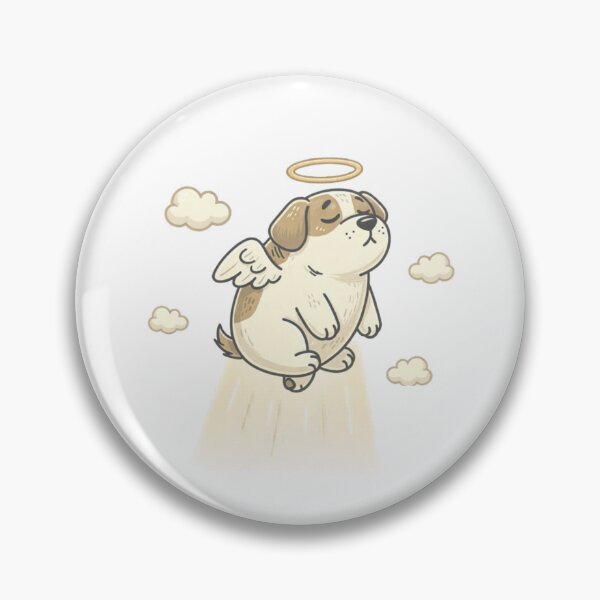 Item preview, Angel Dog Pocket Creatures Kawaii Animal Sticker designed and sold by Panom Suavichien.