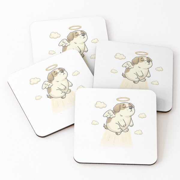 Item preview, Angel Dog Pocket Creatures Kawaii Animal Sticker designed and sold by Panom Suavichien.