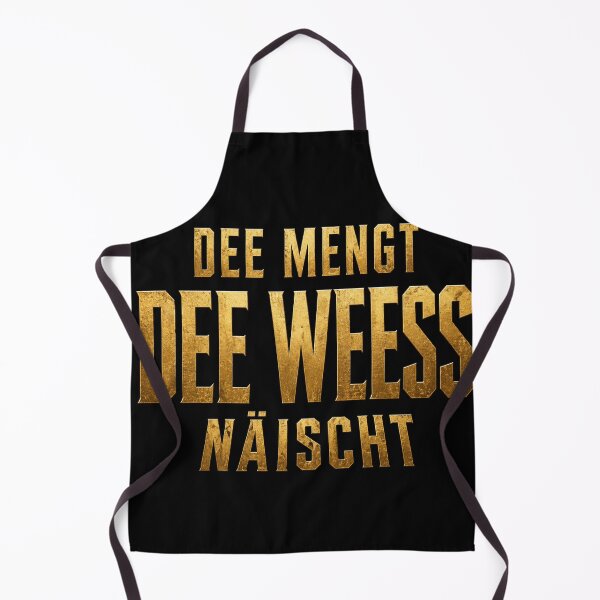 Item preview, Dee Mengt Dee Weess Näischt – Lëtzebuerschee Spréch | Bold gold design designed and sold by bymandyart.