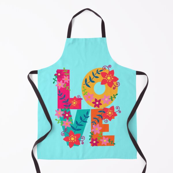 Item preview, Colorful Love typography with floral elements designed and sold by Mauswohn.