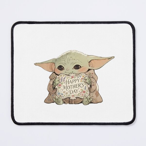 Item preview, BABY YODA FLORAL MOTHERS DAY SIGN designed and sold by LIS AND MELIVERSO.