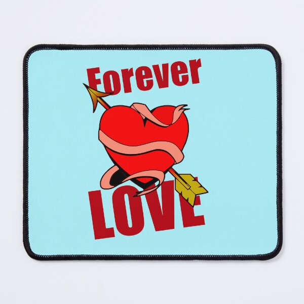 Item preview, Forever Love heart with arrow and banner designed and sold by Mauswohn.