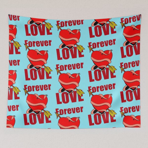 Item preview, Forever Love heart with arrow and banner designed and sold by Mauswohn.