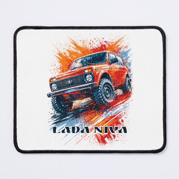 Item preview, Lada Niva cult car - offroad 4x4 splash art designed and sold by DigitalPartisan.