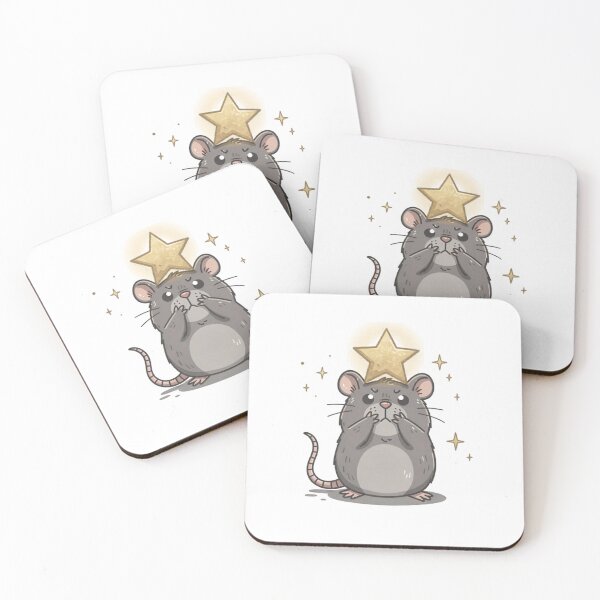 Item preview, Lucky Star Mouse Pocket Creatures Cute Animal Sticker designed and sold by Panom Suavichien.