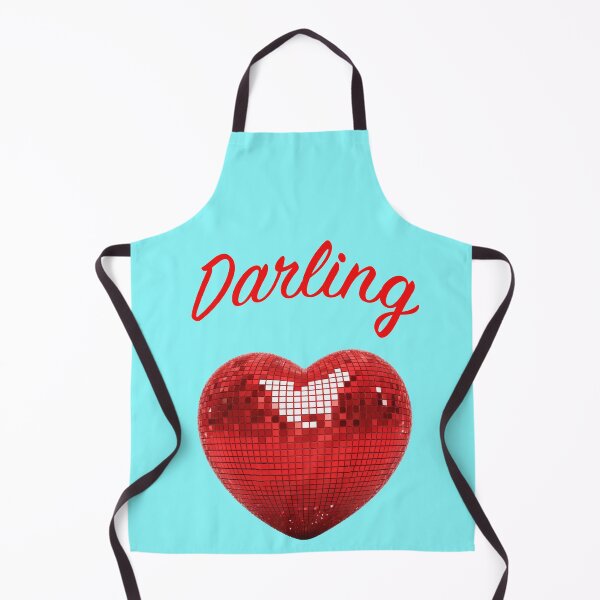 Item preview, Darling Red Heart Disco Ball Typography Motif designed and sold by Mauswohn.