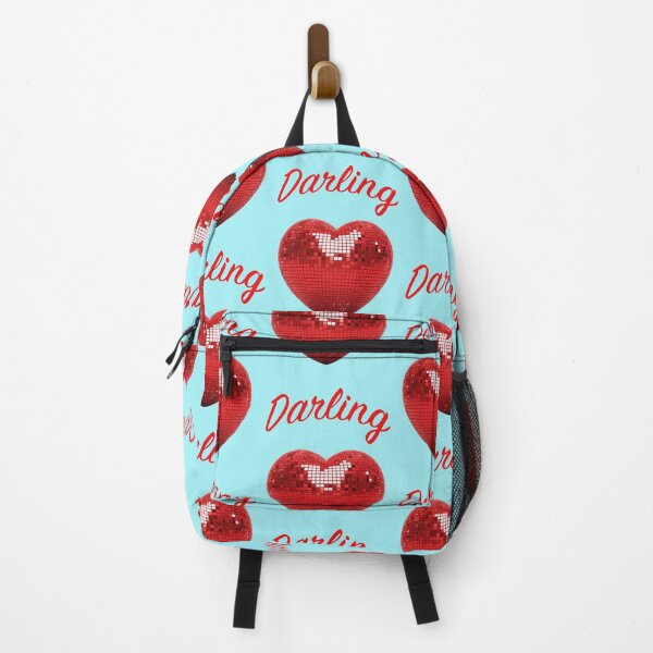 Item preview, Darling Red Heart Disco Ball Typography Motif designed and sold by Mauswohn.