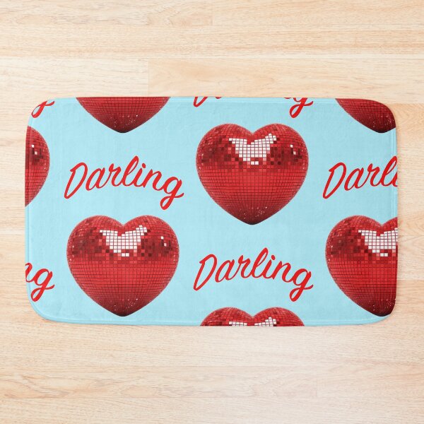 Item preview, Darling Red Heart Disco Ball Typography Motif designed and sold by Mauswohn.