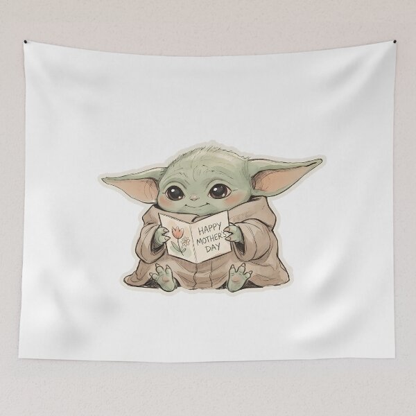 Item preview, BABY YODA MOTHERS DAY CARD designed and sold by LIS AND MELIVERSO.