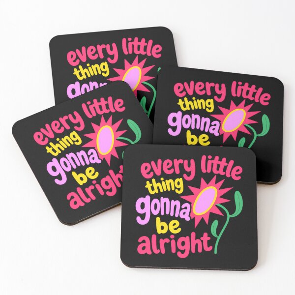 Item preview, Every Little Thing Is Gonna Be Alright Hope Glow Rise Blooming Flowers designed and sold by RetroMini2026.