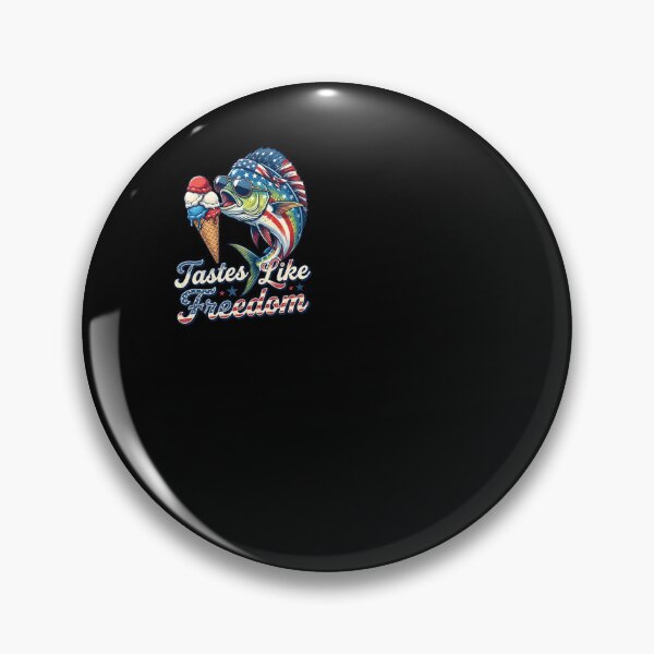 Item preview, Patriotic Fishing 4th of July Tastes Like Freedom designed and sold by KroghDs.