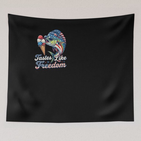 Item preview, Patriotic Fishing 4th of July Tastes Like Freedom designed and sold by KroghDs.