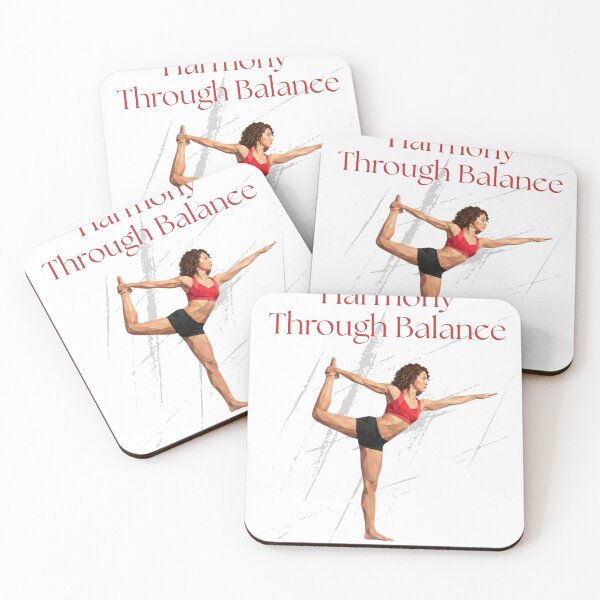 Item preview, Geometric Yoga Woman Natarajasana Pose Motivation Art designed and sold by Mania Graphix.